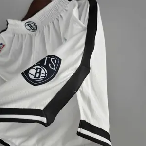 75th anniversary Brooklyn Nets White NBA shorts 7