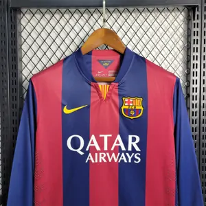 14-15 Barcelona home Long Sleeve 5