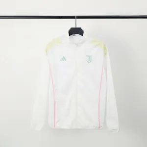 25-26 Juventus Windbreaker White Jacket AAAAJersey Supply Yupoo 2