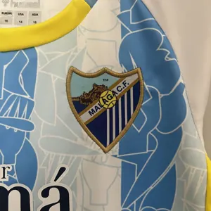 24-25 Malaga Home Kid Kits Youth Apparels Football AAAAJersey Yupoo 7