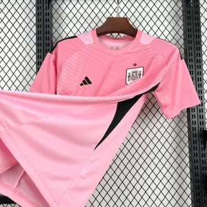 World Cup 2026 Spain Mens Goalkeeper Kit Football Pink T-Shirt AAAAJersey Supply Yupoo 7 6