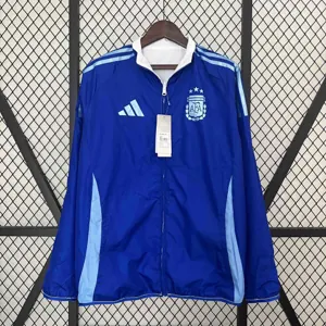 2024 Argentina Trench Coat Reversible Windbreaker Double-Sides Jacket Soccer AAAAJersey Yupoo 1