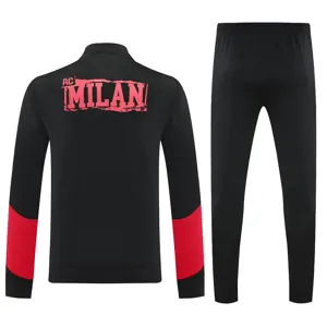 25-26 AC Milan Black Football Tracksuits Long Jacket Suits 2