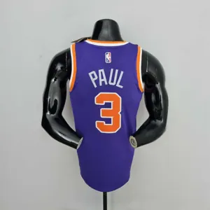 75th Anniversary Paul #3 Phoenix Suns Purple NBA Jersey 4