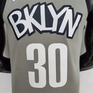 Nets Curry #30 Flyer Grey NBA Jersey 5