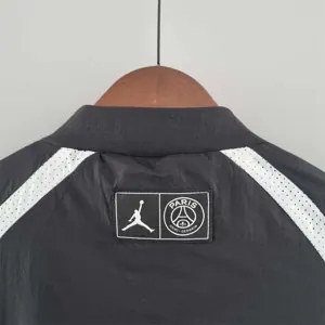 2022 PSG Jordan blackwhite windbreaker 1