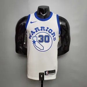 Retro version CURRY#30 Golden State Warriors white