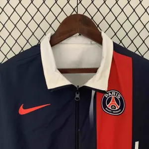 23-24 PSG Reversible Windbreaker White&Navy Double-Sides Jacket Soccer Jerseys For Sale 3