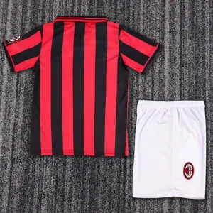 96-97 AC Milan Home Retro Kid Kits Youth Apparels AAAAJersey Supplier Yupoo 4