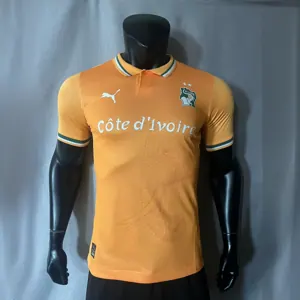 2023 Ivory Coast Pure Orange Kit With Collar Player Version Shirts Football AAAAJersey Yupoo