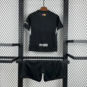 25-26 Kids Barcelona Goalkeeper Black Kit Youth Apparels Football AAAAJersey Dropship Yupoo 1
