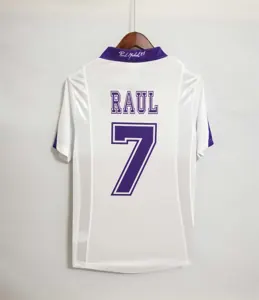 97-98 Real Madrid home champions league white champions 7