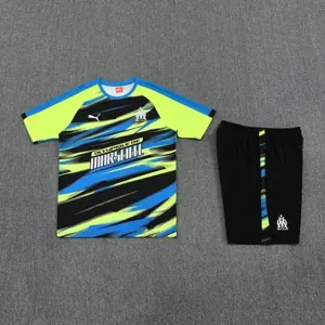 25-26 Marseille Fast Training Kits Green Football Tracksuits 1