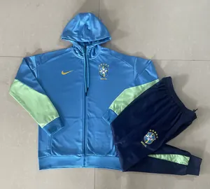 2024 Brazil Hoodie Long Sleeve Training Suit Football Shirts 2