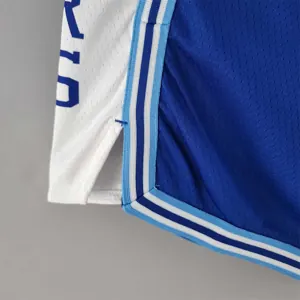 Los Angeles Lakers retro NBA Shorts Blue White Trim 7