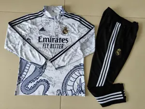 23-24 Real Madrid Long Sleeve Kits Dragon Special Edition Training Suits Soccer Jerseys Yupoo 1