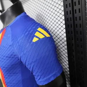 2024 Spain Pre-Match Victory Blue Player Version Shirt AAAAJersey Supplier Yupoo 2