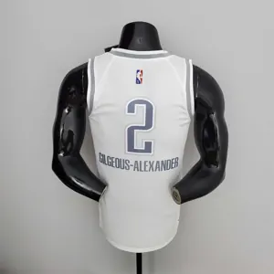 75th Anniversary Oklahoma City Thunder City GILGEOUS-ALEXANDER#2 Edition White NBA Jersey 2