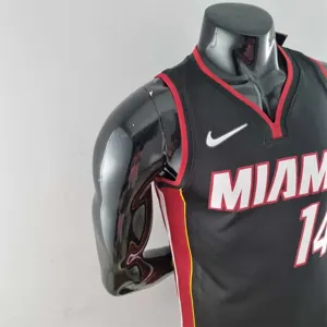 75th Anniversary Miami Heat HERRO#14 black NBA Jersey 9