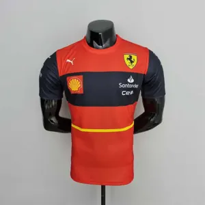 2022 F1 Formula One; Ferrari racing suit crew neck red 55
