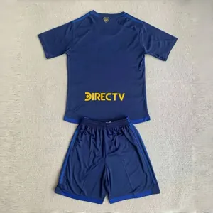 24-25 Boca Third Kid Kits Youth Apparels Football AAAAJersey Supplier 1