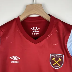 23-24 Kids West Ham United Home Size 16-28 Soccer Jersey 6
