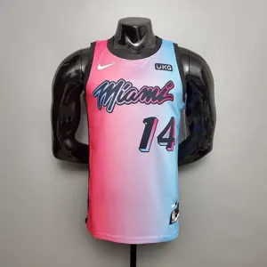 New Miami Heat HERRO#14 City Edition Pink Blue Gradient Color