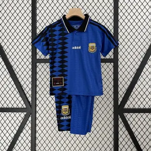 1994 Argentina Away Retro Kid Kits Youth Apparels Football AAAAJersey Yupoo