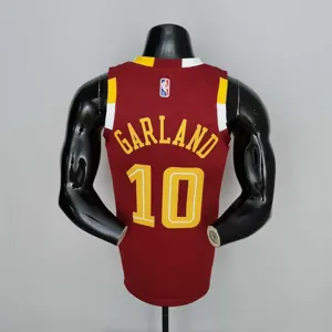 2022 Cleveland Cavaliers GARLAND#10 Urban Edition Red NBA Jersey 4