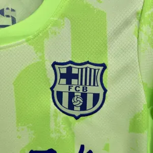 24-25 Barcelona Third Travis Scott Edition Kid Kits Youth Apparels Soccer AAAAJersey Yupoo 1