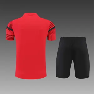 22-23 AC Milan Training Suit Short Sleeve Kit Red 17
