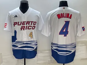 White Puerto Rico 2023 World Cup Baseball Jerseys 13