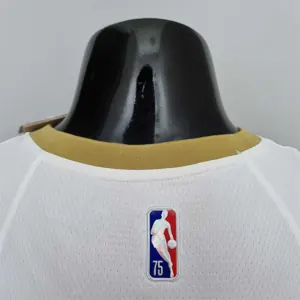 75th Anniversary New Orleans Pelicans Williamson#1 White NBA Jersey 8