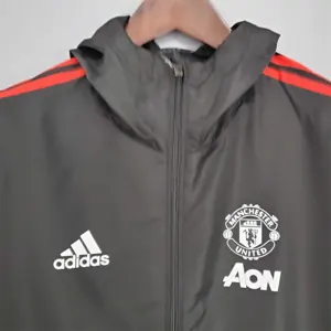 21-22 Manchester United Black Windbreaker 4