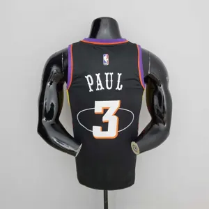 2022 Season Paul #3 Suns City Edition Black NBA Jersey 8