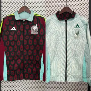 2024 Mexico Trench Coat Reversible Windbreaker Double-Sides Jacket Soccer AAAAJersey Yupoo