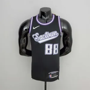 2022 Season QUETA#88 Kings City Edition Black NBA Jersey