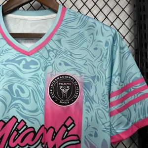 24-25 Inter Miami Special Beach Edition Kit Pink&Blue AAAAJerseys Dropshipping Yupoo 3