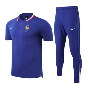 25-26 France Blue Training Polo Kit Soccer AAAAJersey Yupoo 1