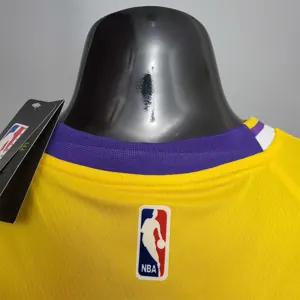 O'Neal #34 Lakers Commemorative Edition Round neck yellow 4