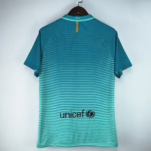 16-17 Barcelona Third green retro jersey 1