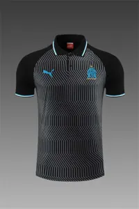 Polo Marseille black with grey-stripe 9