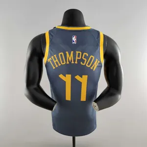 2018 HOMPSON #11 Golden State Warriors Grey NBA Jersey 4