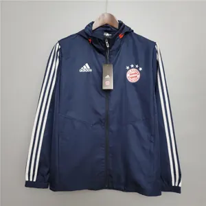 20-21 Bayern Munich royal blue windbreaker