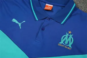 Polo Marseille color blue and green team logo 7