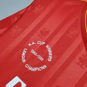 85-86 Retro Liverpool Soccer Jersey Home S-2XL 4