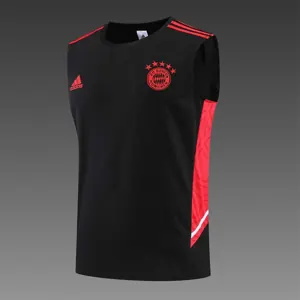 22-23 Bayern vest training suit kit black 4