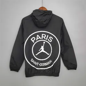 20-21 PSG Black Windbreaker 4
