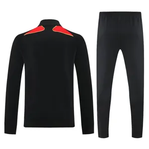 25-26 Germany Black Football Tracksuit Long Jacket Suits 1