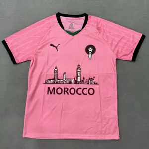 2025 Morocco Special Edition Kit été Pink T-Shirt Football Uniform AAAAJersey Dropship Yupoo